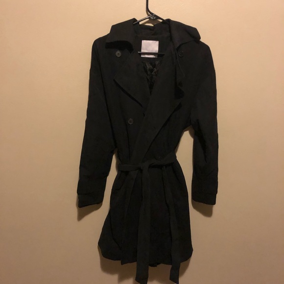 Samsoe Samsoe Black Kaya Trench Coat jacket - Picture 8 of 13